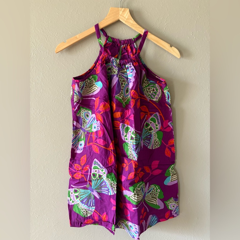 GapKids Purple Cotton Halter Dress